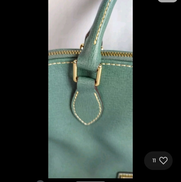 dooney and bourke domed satchel Teal Women's Hand Bag Zip Up Riverdale Fashion - Picture 5 of 16